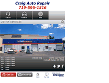 Tablet Screenshot of craigautorepair.com